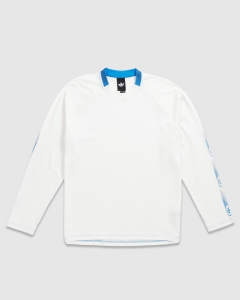 Adidas Skate Form LS T-Shirt Core White/Lucid Ray Blue