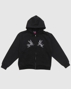 Aerosol Angel Zip Hood Black