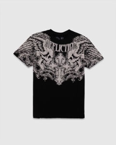 Affliction Winged Up T-Shirt Black