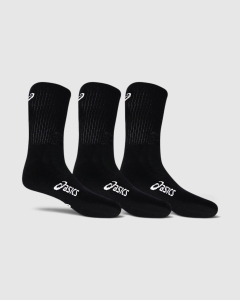 Asics Pace 3PK Crew Socks Performance Black