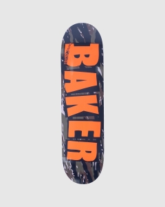 Baker Brand Logo Tiger Stripe Symmetrical Deck Jacopo Carozzi