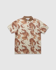 Butter Goods Camo SS Polo Desert