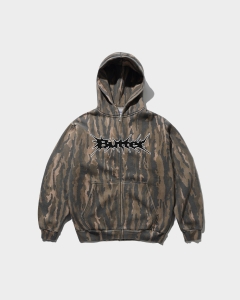 Butter Goods Nail Logo Zip Hood Frog Camo