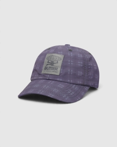 Butter Goods Plaid Terrain Overdyed 6 Panel Slate