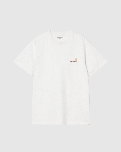Carhartt WIP American Script T-Shirt Ash Heather
