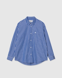 Carhartt WIP Gowan LS Shirt Stripe/Lapis