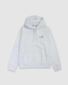 Carhartt WIP Hooded American Script Sweat Ash Heather