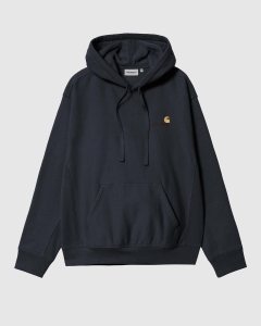 Carhartt WIP Hooded American Script Sweat Deep Night