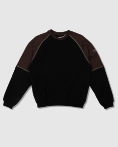 Cash Only Motion Panel Crew Black/Dark Brown