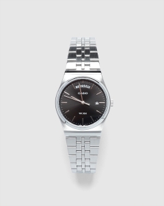 Casio Analog Retro Black Face MTPB146D-1A Silvertone