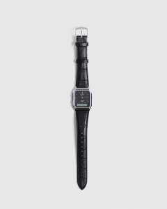 Casio Duo Leather Black Band AQ230EL-1A Black Dial