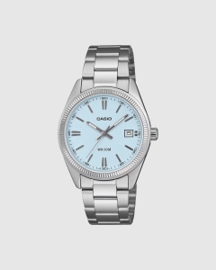Casio Mid Analogue UTP1302PD-2A2 Ice Blue Dial Stainless Steel