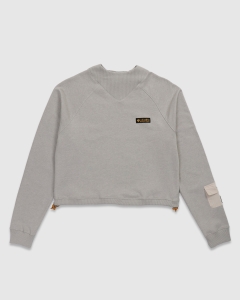 Columbia High Cascades Crop French Terry Crew Dark Stone