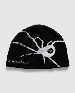 Crawling Death 8 Ball Spider Beanie Black
