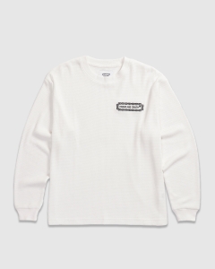 Crawling Death Chain Logo Waffle Knit LS T-Shirt Off White