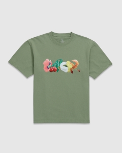 Dancer Glam Flowers T-Shirt Hedge Green