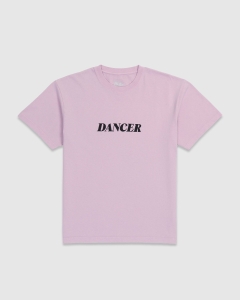 Dancer Italic Logo T-Shirt Pink