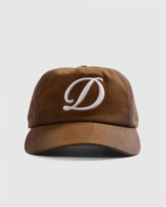 Dime Cursive Denim Workers Snapback Brown Washed