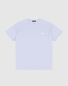 Dime Cursive Small Logo T-Shirt Grey Lavender