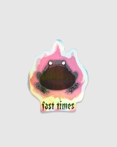 Fast Times Aflame Sticker