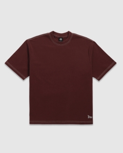 Fast Times Earth Box T-Shirt Burgundy Enzyme