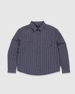 Fast Times Franklin LS Shirt Navy/White