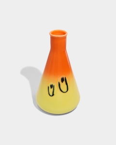 Frizbee Ceramics Erlenmeyer Jug Water Orange Gradient Smile