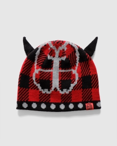 Hoddle Butterfly Horn Beanie Red