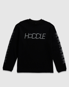 Hoddle LS Waffle Knit Black