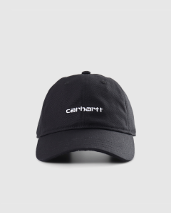 Carhartt WIP Canvas Script Strapback Black/White