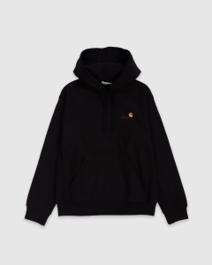 Carhartt WIP Hooded American Script Sweat Black