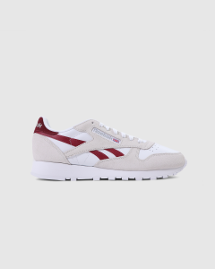 Reebok Classic Leather Pure Grey /Burgundy/White