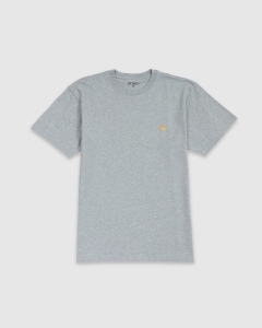 Carhartt WIP Chase T-Shirt Grey Heather/Gold