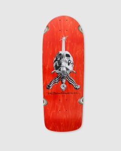 Powell Peralta Skull and Sword Snubnose Deck Orange Stain