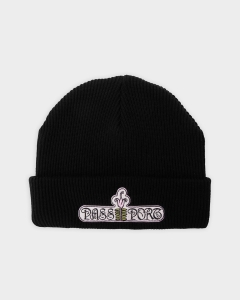 Passport Gardenia Beanie Black
