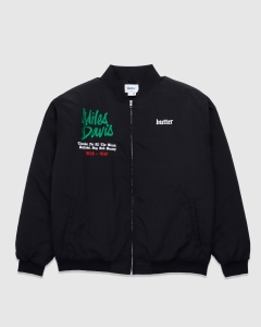 Butter Goods x Miles Davis Miles Bomber Jacket Black