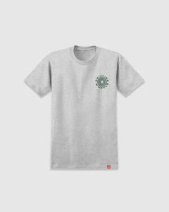 Spitfire Classic 87 Swirl Fill T-Shirt Ash Grey/Dark Green/White
