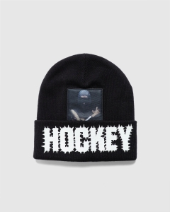 Hockey Back Crack Beanie Black