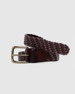 Fast Times Ralph Woven Belt Brown
