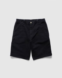 Carhartt WIP Single Knee Short Black Stone Canvas