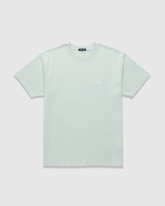 Dime Cursive Small Logo T-Shirt Charcoal Moss