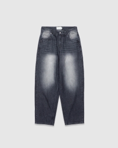 Dime Classic Baggy Denim Pants Sandblasted Black