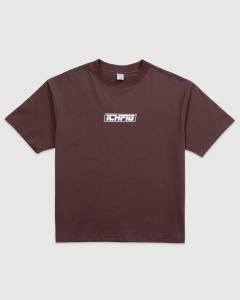 Ichpig Strike Logo T-Shirt Espresso/White