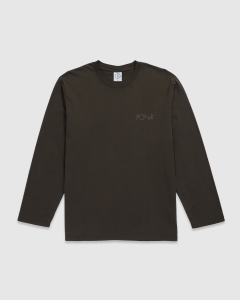 Polar Steve Stroke Logo LS T-Shirt Dirty Black