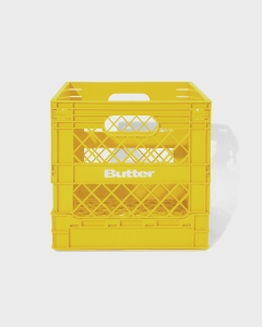Butter Goods Collapsible Record Crate Yellow