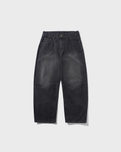 Butter Goods Wide Cut Denim Jeans Streaky Black Wash