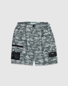 Ichpig Ripstop Terrain Cargo Shorts Digi Camo/Black