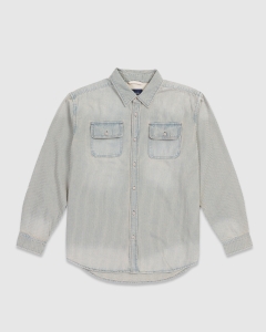 thisisneverthat Hickory Denim LS Shirt Washed Blue