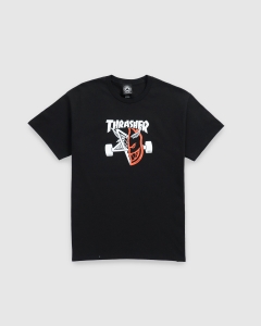Thrasher x Spitfire Thrash & Burn T-Shirt Black
