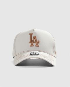 47 Brand Los Angeles Dodgers Contrast Stitch MVP DT Strapback Bone/Camel